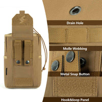Tactical Dump Pouch Molle Storage Bag Tactical Waist Bag, Drawstring Folding Magazine Dump Bag