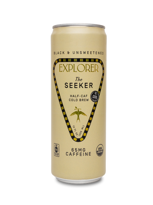 RTD Cold Brew Cans | Choose Your Caffeine Level | Unsweetened 12-Pack