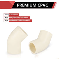 1/2" CPVC CTS 45° Elbow (Socket)