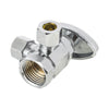 1/2" FIP x 3/8" OD Compr. x 3/8" OD Compr. Dual Angle Stop Valve, Multi Turn (Lead Free)
