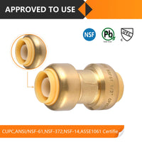 1/2" x 1/2" Push Fit Coupling