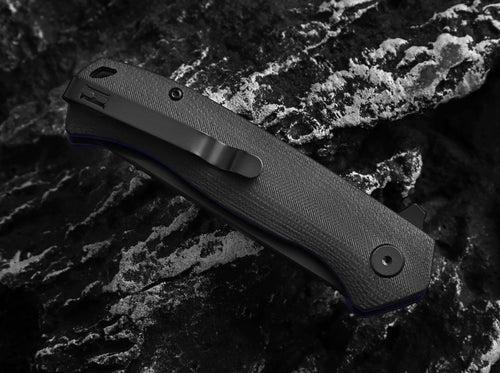 The Pathfinder Folding Pocket Knife Giftset for Men and Women (Black and Blue)