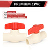 1/2" CPVC Ball Valve (Solvent) Plumbingsell