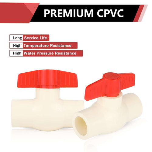 3/4" CPVC Ball Valve (Solvent) Plumbingsell