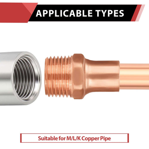30 Pcs 1/2" C x MNPT Copper Male Adapter at Wholesale Price