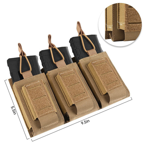 Molle Mag Pouch 5.56mm 9mm Open-Top Magazine Pouch