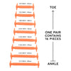 Orange Stretchy Tieless Silicone Elastic Shoelaces | 16 Straps The Original Stretchlace