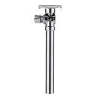 1/2" Sweat x 3/8" OD Compr. Angle Stop Valve, w/5" Angle Extension, 1/4-Turn (Lead Free)