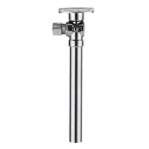 1/2" Sweat x 3/8" OD Compr. Angle Stop Valve, w/5" Angle Extension, 1/4-Turn (Lead Free)