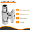 10 Pcs 1/2" PEX Expansion x 3/8" OD Compr. Straight Stop Valve, 1/4 Turn (Lead Free) Plumbingsell