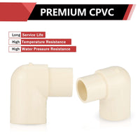 3/4" CPVC CTS 90° Street Elbow (Spigot x Socket)