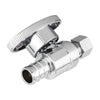 1/2" PEX Crimp x 1/4" OD Compr. Straight Stop Valve, 1/4 Turn (Lead Free) Plumbingsell
