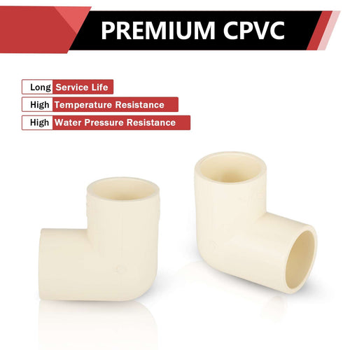 3/4" CPVC CTS 90° Elbow (Socket)