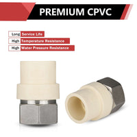 3/4" CPVC x Female Stainless Steel Adapter (Lead Free)