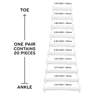 Black Stretchy Tieless Silicone Elastic Shoelaces | 20 Straps The Original Stretchlace