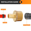 PEX-B Crimp 1/2" PEX x 3/4" Male Threaded Adapter (Lead Free) Plumbingsell