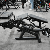 Pro Strength Leg Extension / Prone Leg Curl Combo - Muscle D Fitness - Plate Loaded Quad & Hamstring Machine