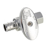 1/2" PEX Crimp x 3/8" OD Compr. Straight Stop Valve, 1/4 Turn (Lead Free) Plumbingsell