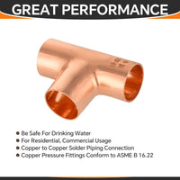 3/4" x 3/4" x 3/4" Copper Tee