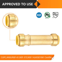 3/4" x 3/4" Push Fit Repair Slip Coupling