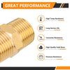 30 Pcs 3/8" Male NPT Brass Hex Connector