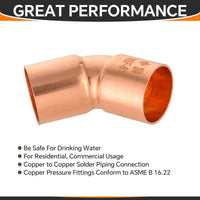 30 Pcs 3/4" 45º Copper Elbow at Wholesale Price