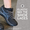 Grey Quick Lock No Tie Elastic Shoelaces The Original Stretchlace