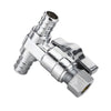 10 Pcs 1/2" PEX Crimp x 1/2" PEX Crimp x 3/8" OD, Tee Stop Valve, 1/4 Turn