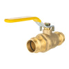 1" Press Ball Valve with EPDM O Ring, Yellow (Lead Free)