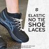 White Quick Lock No Tie Elastic Shoelaces The Original Stretchlace