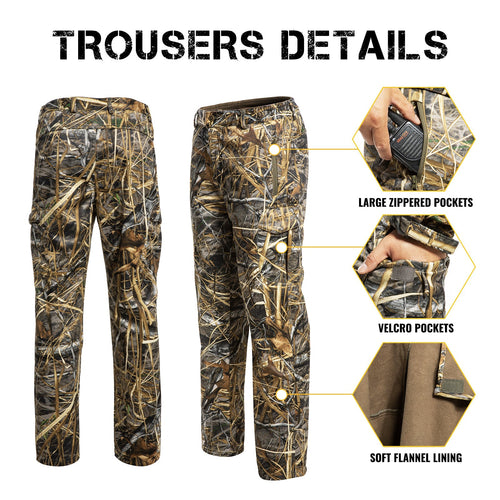 Hunting Gear Suit For Men Camouflage Windproof Jacket