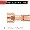 1/2" FTG Press x 3/4" Female Threaded Street Copper Adapter (Lead Free)