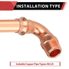3/4" Copper Press Male Elbow (Lead Free)