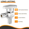 1/2" PEX Crimp x 1/4" OD Compr. Angle Stop Valve, 1/4 Turn (Lead Free)