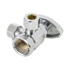 10 Pcs 1/2" FIP x 3/8" OD Compr. x 3/8" OD Compr. Dual Angle Stop Valve, Multi Turn (Lead Free) Plumbingsell