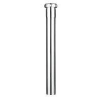 1-1/4" x 12" Slip-Joint Sink Drain Extension Tube, 20GA, Chrome Plated Brass