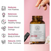 Happy Mammoth Hormone Harmony – Vegan Menopause Support | Hormone Balance, Hot Flash & Mood Relief (72 Capsules)