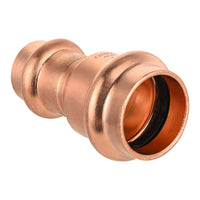 3/4" x 1/2" Copper Press x Press Coupling NO Stop (Lead Free) Plumbingsell