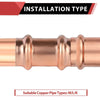 3/4" Copper Press Coupling NO Stop (Lead Free) Plumbingsell