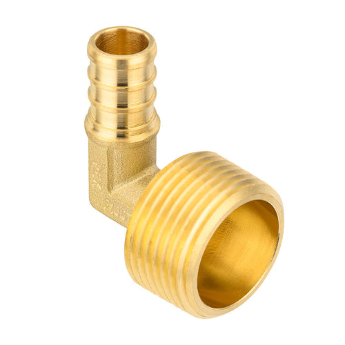 30 Pcs PEX-B Crimp 1/2" PEX x 3/4" Male Threaded Elbow (Lead Free)