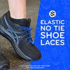 Blue Quick Lock No Tie Elastic Shoelaces The Original Stretchlace