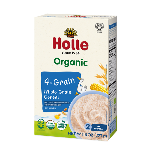Holle Organic Whole Grain 4-Grain Cereal - 6 Pack