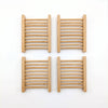 4-Pack Bamboo Soap Dish