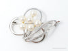 Antique Pearl Sterling Silver Brooch Pin