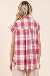 Mittoshop Mineral Wash Plaid Button Down Shirt