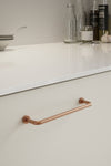 Brushed Copper "Lounge" Cabinet Knob and Wire Drawer Pulls Euro • Knobs