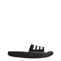 adidas Unisex Adilette Comfort Adjustable Slides Sandal Black/White/Black 13 US Men