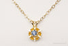 Vintage Topaz 14K Gold Filled Chain Link Necklace