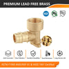 PEX A Expansion 3/4" x 1/2" Female NPT Drop Ear Elbow (Lead Free) Plumbingsell