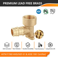 30 Pcs PEX A Expansion 3/4" x 1/2" Female NPT Drop Ear Elbow Wholesale